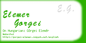 elemer gorgei business card
